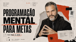 Capa 16:9 em estilo editorial minimalista com Paul Friedericks em destaque e o título “Programação mental para metas”.