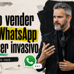 Paul Friedericks em capa de artigo sobre como vender pelo WhatsApp sem ser invasivo, com celular, mensagens e identidade visual de Paul & Jack.