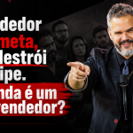 Paul Friedericks em capa do artigo “O vendedor bate meta, mas destrói a equipe. Ele ainda é um bom vendedor?”, com fundo preto e vermelho e equipe desfocada ao fundo.