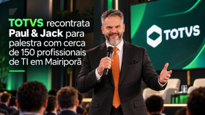 Paul & Jack em palestra corporativa para cerca de 150 profissionais de TI da TOTVS