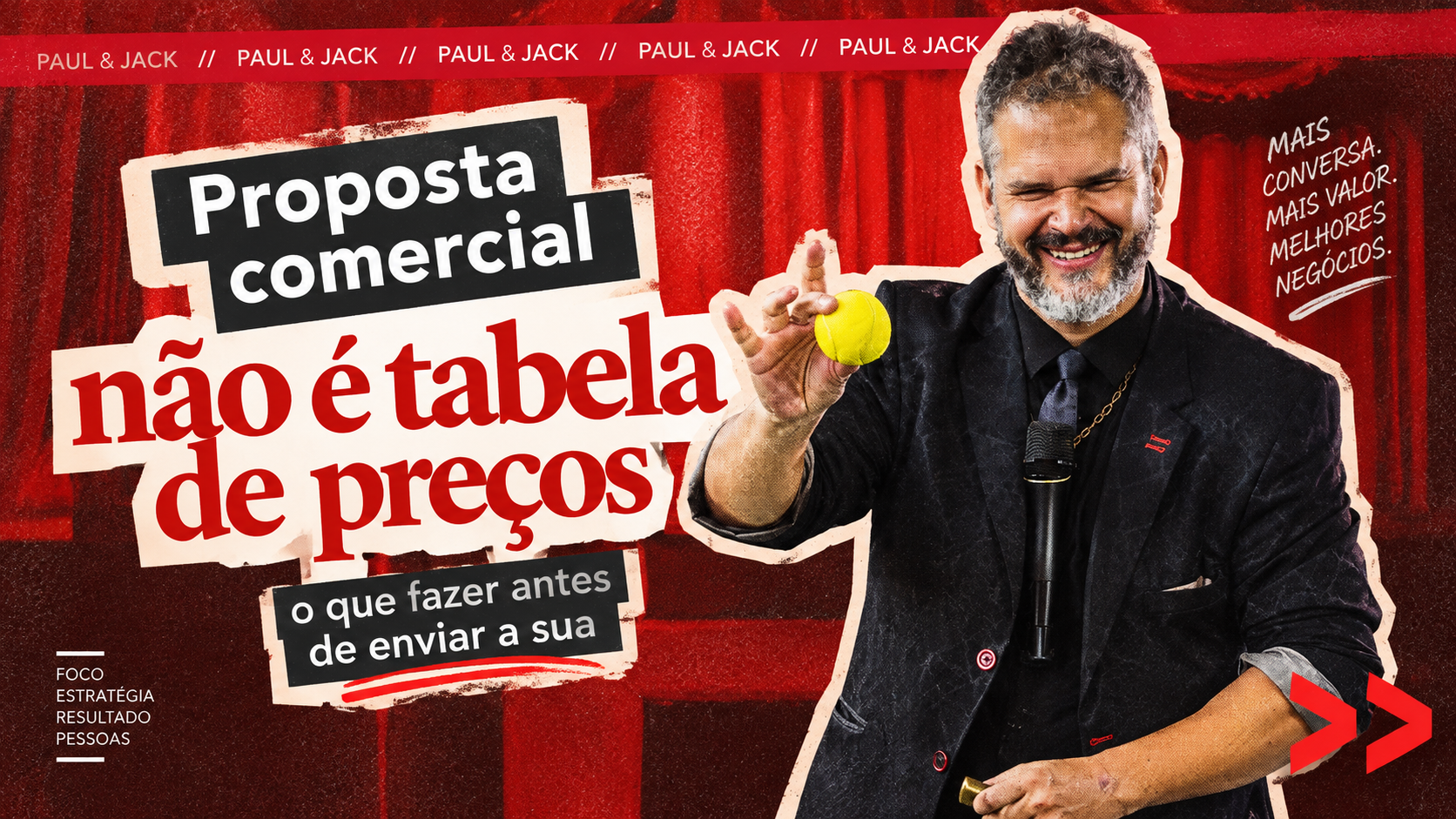Paul & Jack em arte sobre proposta comercial e apresentação de valor